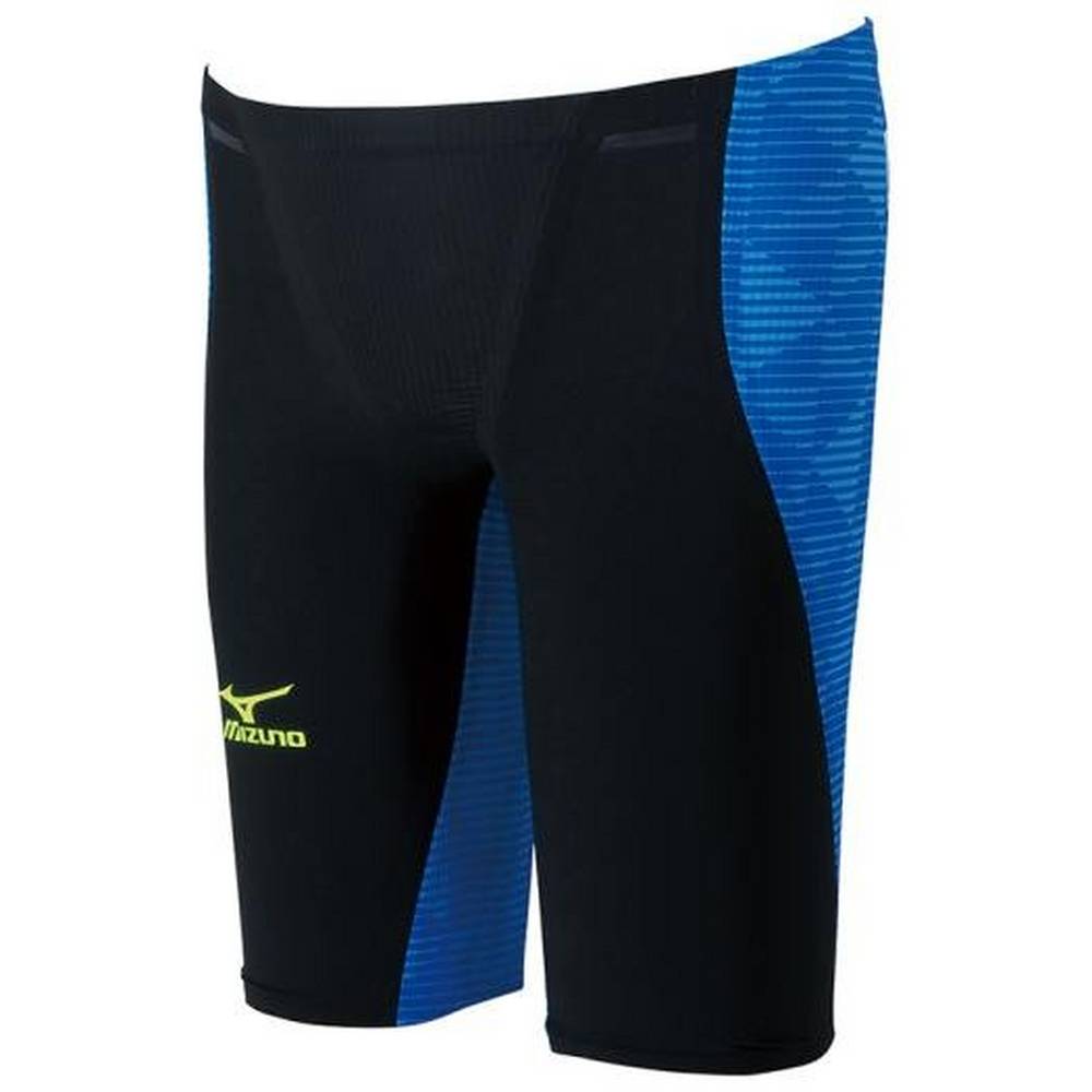 Roupa De Banho Mizuno GX-Sonic III ST Jammer - Homem - Pretas/Azul Marinho - HRJZK2754